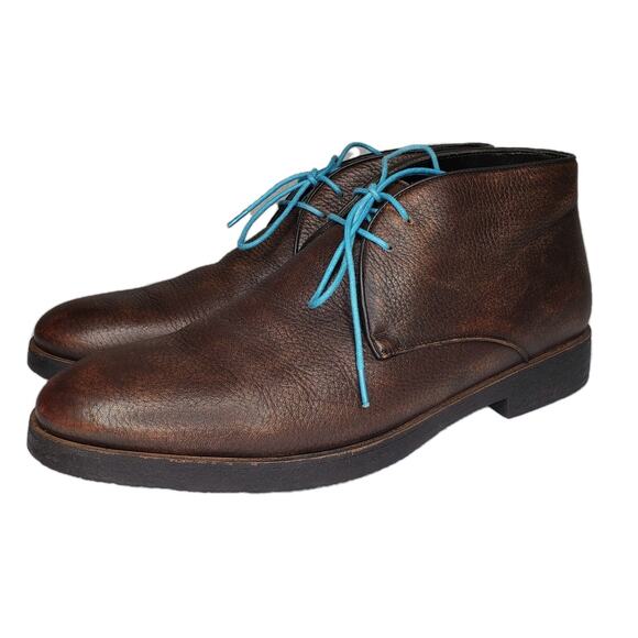 To Boot New York Calder 4401M Leather Chukka Boots Cognac Size 9 Made In Italy - Picture 1 of 14